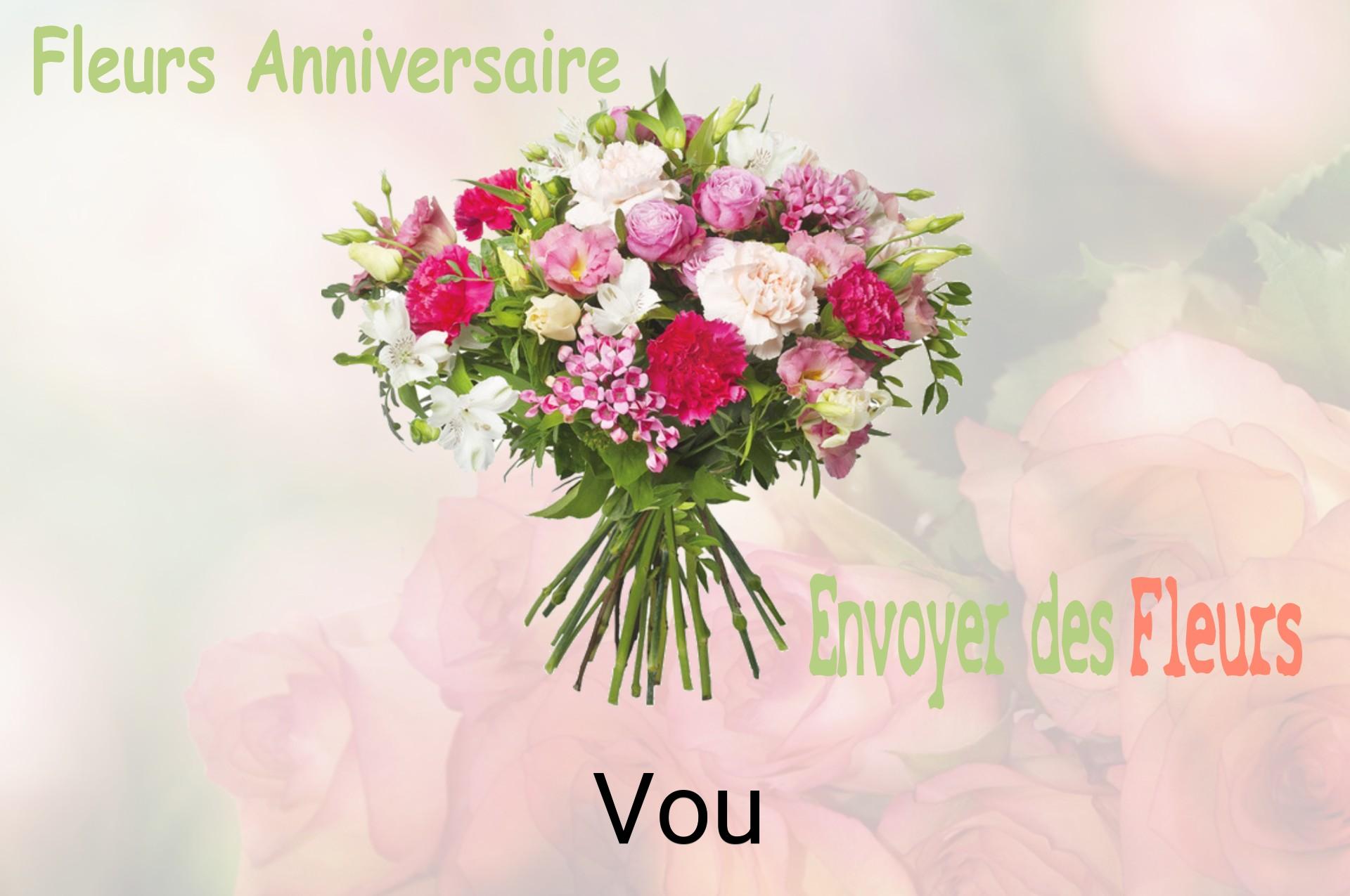 Bouquet de fleurs d’anniversaire livré à Vou